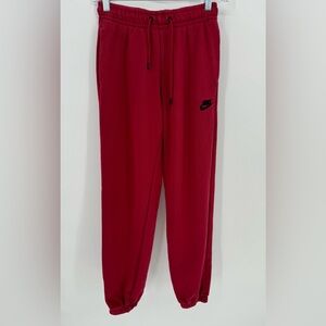 Nike Burgundy Jogger Sweat Pants Size XS